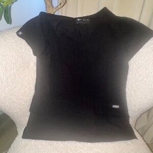 FIGS | Pocket Scrub Top | Black